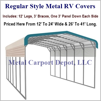 Regular Style Metal RV Cover